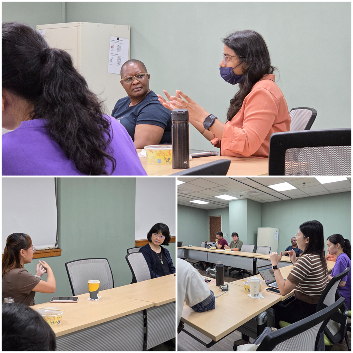Students enthusiastically engaged with Dr. Soo Yeon Kim, asking thoughtful questions and extending the discussion during the interactive session